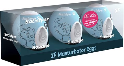 Satisfyer Masturbator Egg Set Savage 3 St