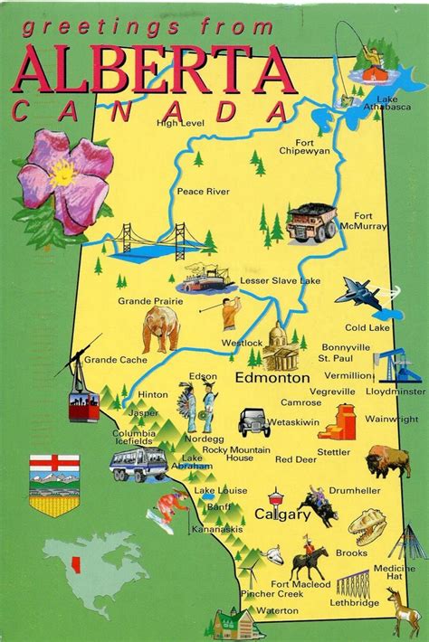 Alberta Tourist Map Canada Express™