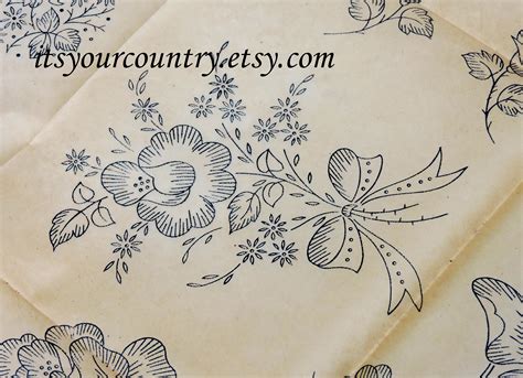 Vintage Vogart Embroidery Transfer Pattern S Hot Etsy