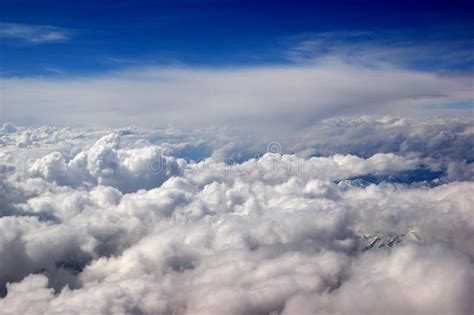 Beautiful Image Of The Deep Blue Sky With Clouds Stock Photo Image Of