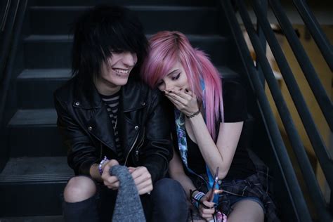 Theyre Cute Together Cute Emo Boys Emo Couples Cute Emo