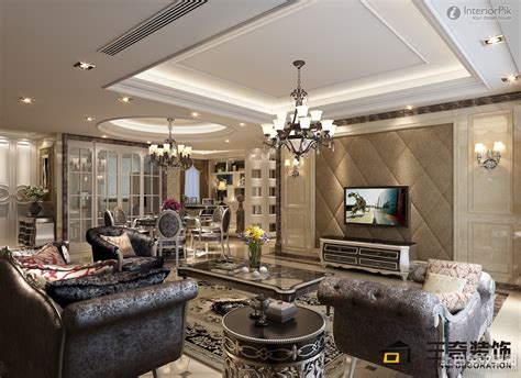 Luxury Living Room Interior Design With Awesome Furniture And Perfect Bright Lighting 
