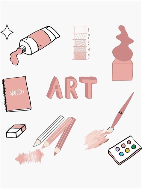 Pin By Leslie On Arts And Designs Aesthetic Stickers School Stickers