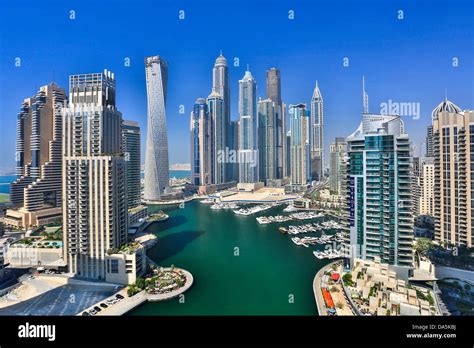 United Arab Emirates Uae Dubai City Dubai Marina Dubai Stock Photo