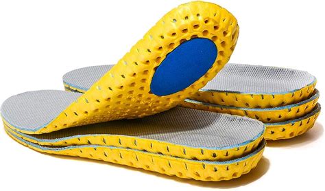3 Pairs Elastic Shock Absorbing Shoe Insoles Breathable Honeycomb