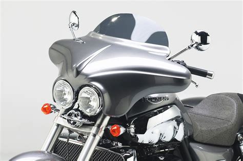 Distinctive looks and streamlined protection are all in a small fairing. Corbin Motorcycle Seats & Accessories | Triumph Rocket III ...