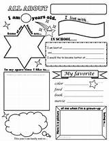 Each of the sentences in the worksheet has been placed on a cartoon sign. All About Me Worksheet by Carol Marit | Teachers Pay Teachers