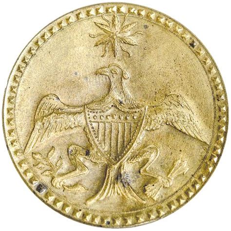 1789 George Washington Inaugural Button Eagle And Star Albert Wi 12c