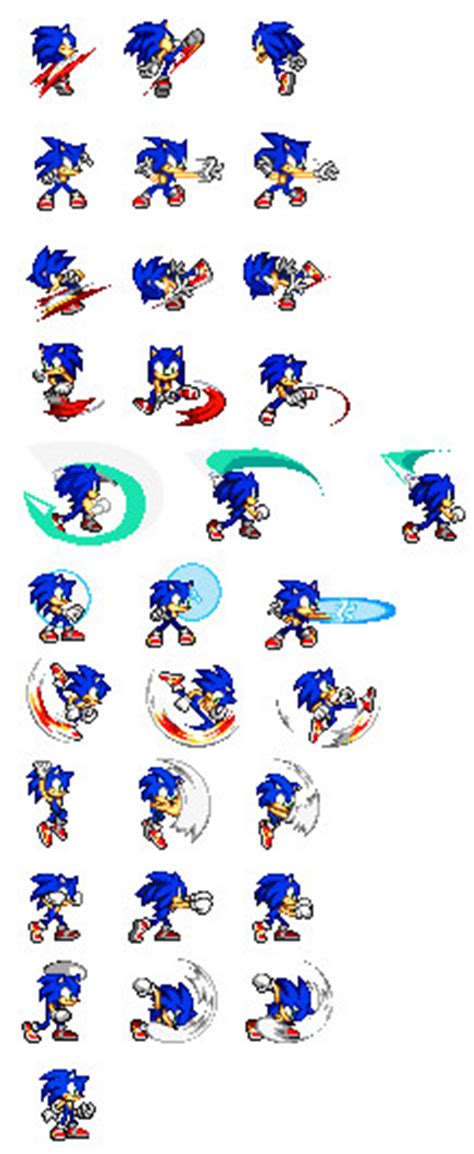 Edited Custom Sonic Sprites By Sonicman98 On Deviantart