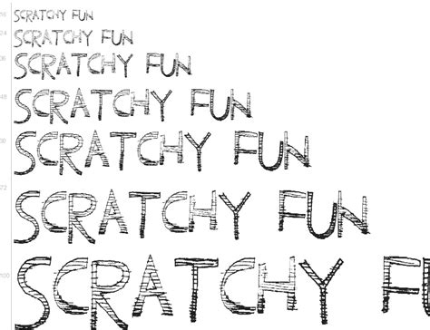 Free Font Scratchy Fun By Xerographer Fonts