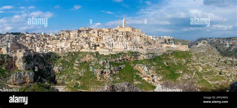 Matera The Cityscape Panorama Ower The Walley Stock Photo Alamy