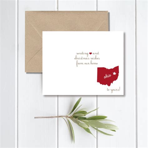 Christmas Cards State States Holiday Cards Christmas Card Set