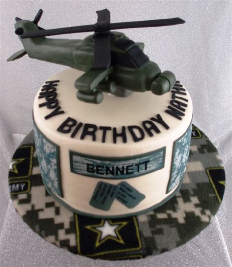 Chocolate mud cake carved tank cake. Army Apache Helicopter - CakeCentral.com