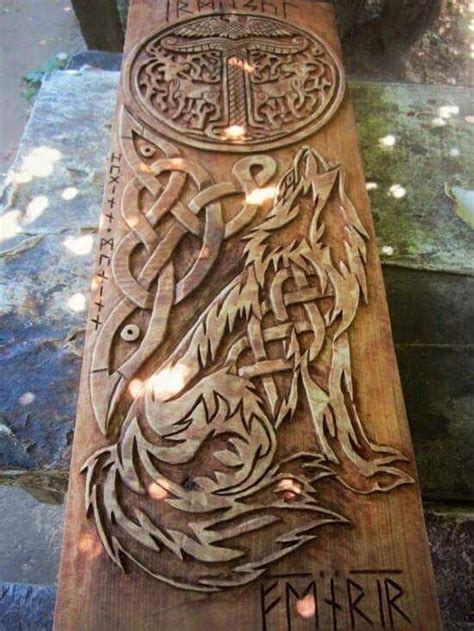viking wood carving images  pinterest woodcarving viking