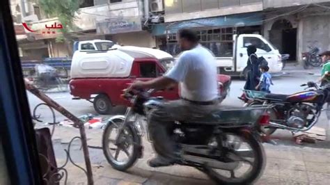حلب نيوز الدراجة النارية وسيلة النقل المفضلة في المناطق المحررة 20 8 2015 youtube