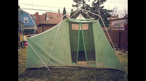 Vintage Sears Canvas Tent 3 24 2013 Youtube