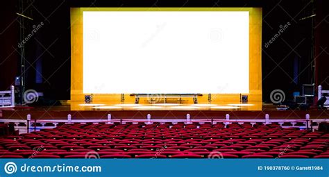Download Concert Or Performance Hall. Red Seats Armchairs And The ...