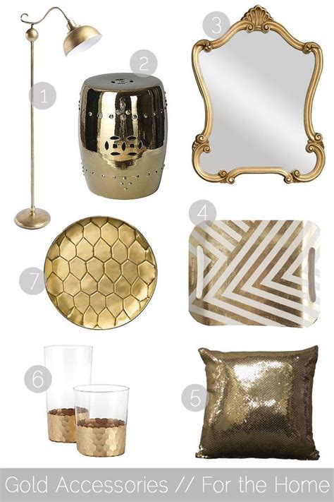 Golden Accessories For The Home Gold Home Decor Grey Gold Dream