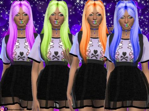 Recolor Of Wingssims Oe1125 Hair Mesh Needed The Sims 4 Catalog