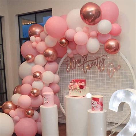 Buy Soonlyn Pink Balloon Garland Kit 130 Pcs 12 Inch Rose Gold Pink