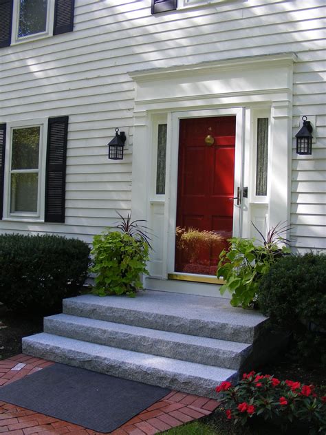 Front Steps Idea In 2021 Front Porch Steps Colonial Exterior Front
