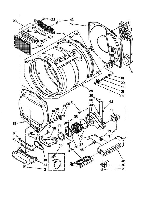 Kenmore 110 Dryer Parts Diagram