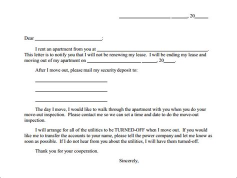 Use our free lease termination letter when you want to inform tenants of your decision to end the lease and not renew. 7+ Apartment Lease Termination Letters | Sample Templates