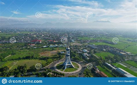 Aerial View Of The Extraordinary And Beautiful Building Of The Mataram