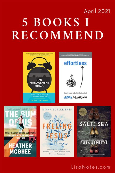 5 Books I RecommendApril 2021