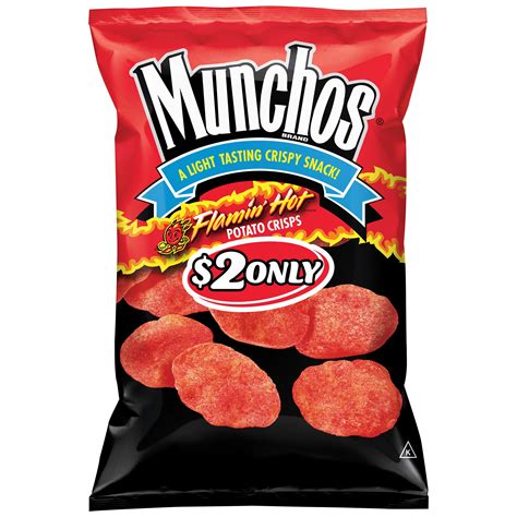 Munchos Flamin Hot Potato Crisps 45 Oz