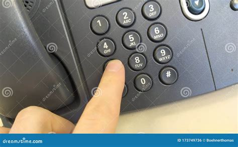 Dialing A Number In The Phone Stock Photo Image Of Dial Dialing