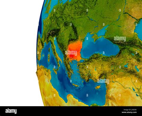 Bulgaria Map Satellite Geography Hi Res Stock Photography And Images