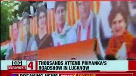 Rahul Gandhi Attends Priyanka S Roadshow In Lucknow Priyanka Gandhi
