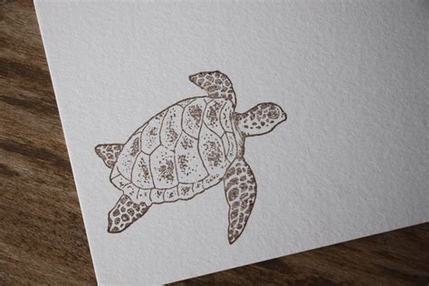 Sea Turtle Note Cards Sea Turtle Stationery Stationery Set Etsy