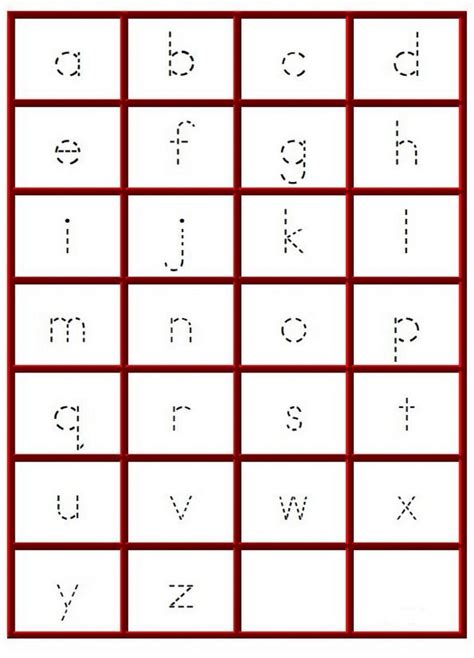 Tracing Letters A Z Worksheets Learning Printable