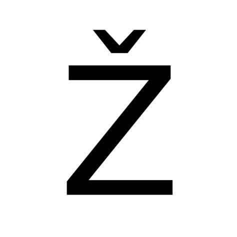 Ž | latin capital letter z with caron | DejaVu Sans, Book @ Graphemica
