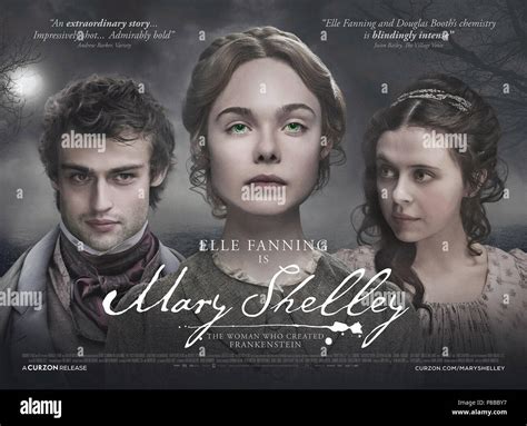 Mary Shelley British Poster L R Douglas Booth As Percy Shelley Elle Fanning As Mary Shelley
