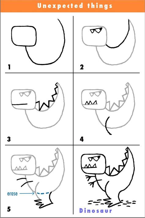 26 Draw Dinosaur Step By Step Theonmiley