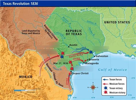 Mexican War Of Independence And Texas Revolution Diagram Quizlet