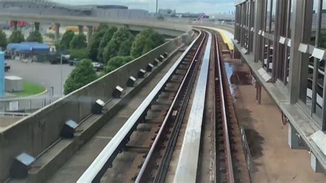 A Ride On The Jfk Airtrain From Terminal 8 To Terminal 5 Youtube