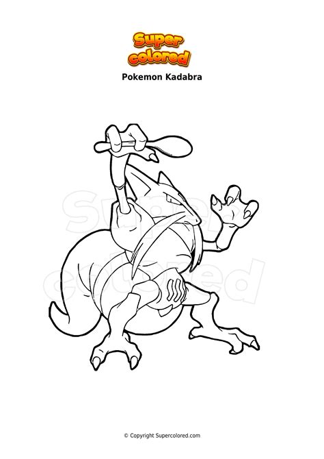 Coloriage Pokemon Kadabra