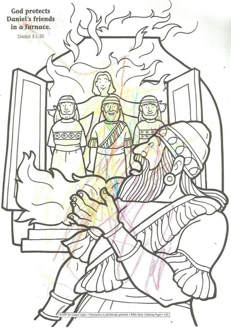 Shadrach Meshach And Abednego Coloring Page - NEO Coloring