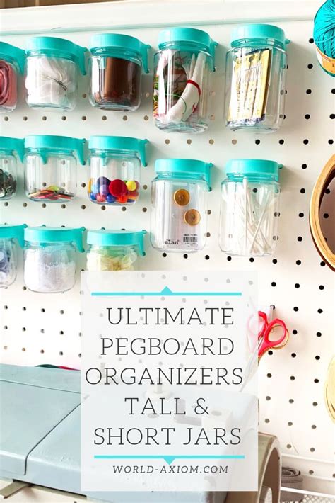 In that post i showed my inspiration for a craft room pegboard. Durable and crush-resistant pegboard jars, ultimate choice ...