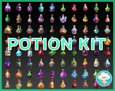 Fantasy Potion Icons Asset Pack Free By Storm