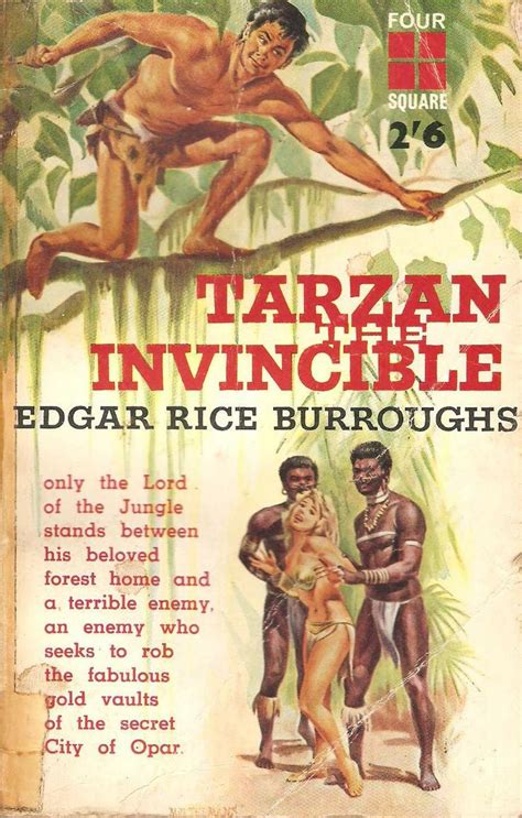 tarzan the invincible by edgar rice burroughs tarzan tarzan book paperback book covers