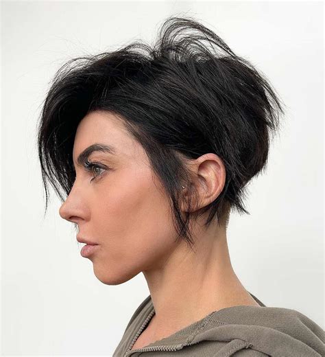 Modish Brandy Concrete Messy Short Hairstyles For Women Skim Stand Up Instead Soon