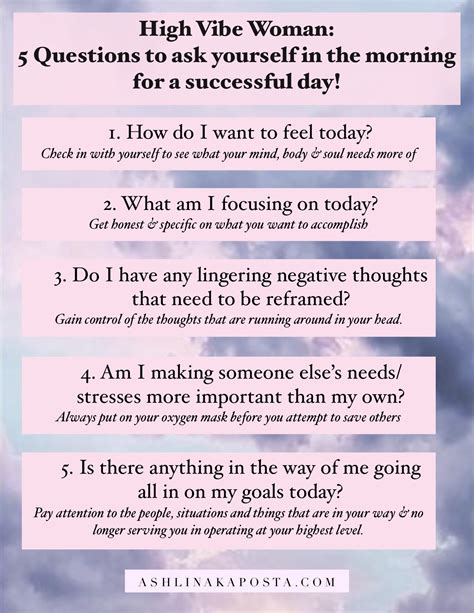 5 Questions To Ask Yourself For A Powerful Morning And Successful Day