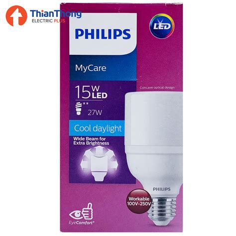 Philips หลอดไฟฟิลิปส์ Mycare T70 Led Bright Bulb 15w E27 ราคาส่ง สั่ง
