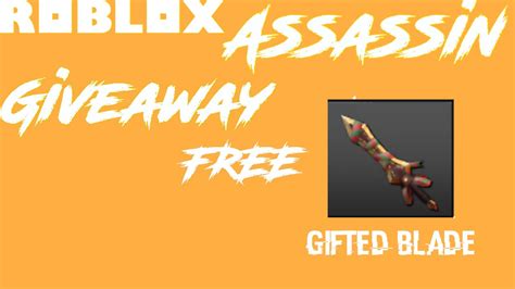 Roblox Assassin Giveaway Youtube