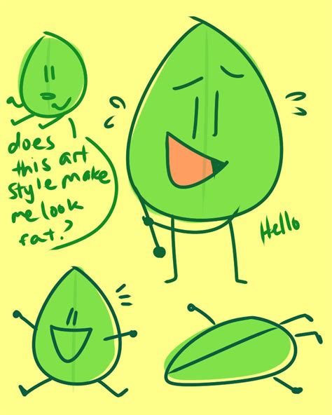 Bfdi Leafy By Cookiiecats On Deviantart